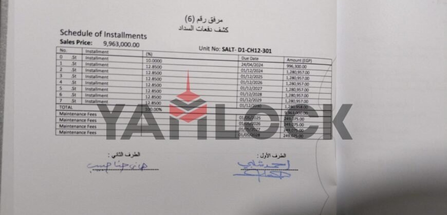 شاليه 95 م² للبيع في قرية سولت الساحل الشمالي الغربي الضبعة رأس الحكمة