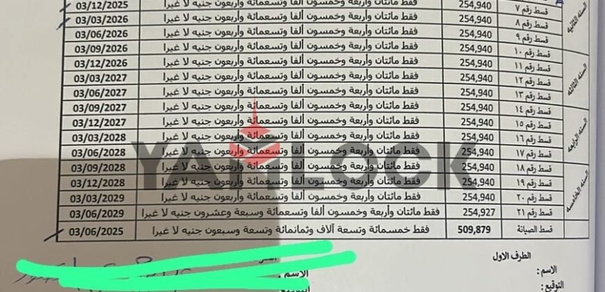 شقة 146 م² للبيع في كمبوند سينشري – القاهرة الجديدة