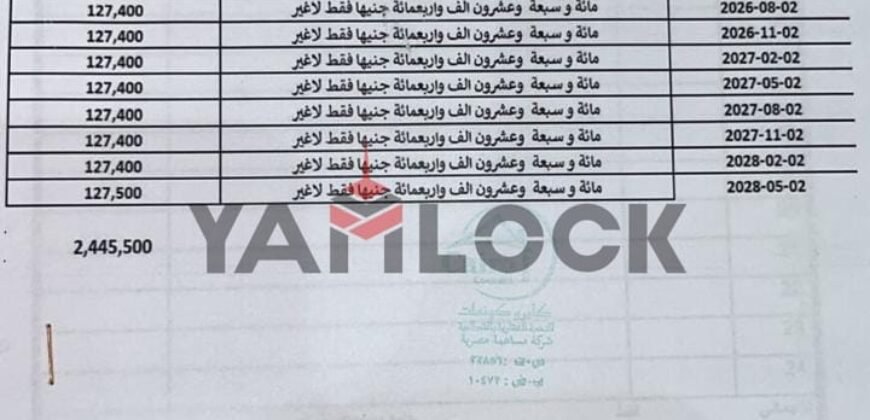 شقة 136 م² للبيع نصف تشطيب  في كمبوند سرايات القطامية  – مقطم