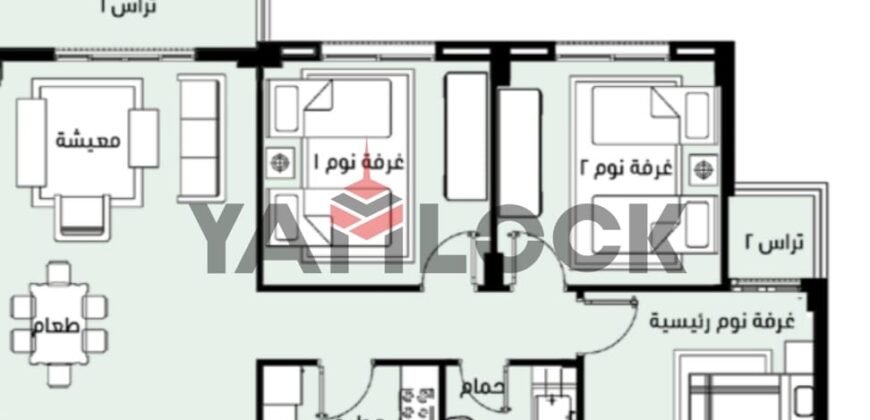 شقة 108 م² للبيع في B14 G143 –  مدينتي