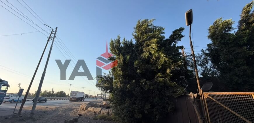 أرض 12 قيراط للايجار علي الطريق السريع قبل مدخل طنطا