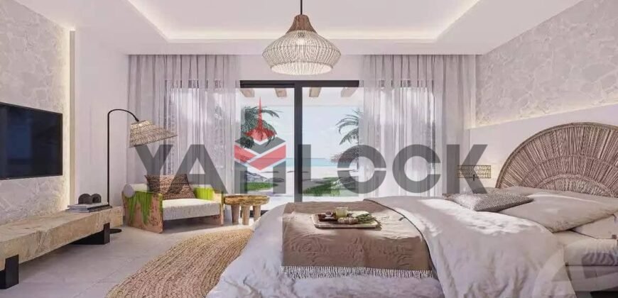 شاليه 103 م² للبيع إطلالة لاجون في هاسيندا ووترز رأس الحكمة الساحل الشمالي