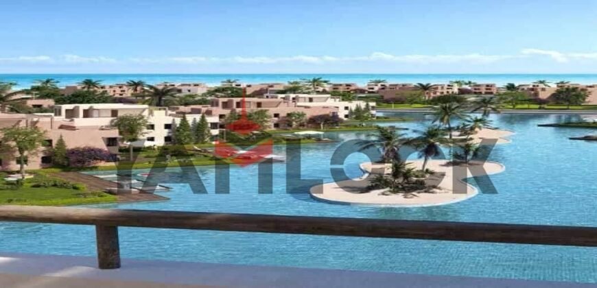 شاليه 103 م² للبيع إطلالة لاجون في هاسيندا ووترز رأس الحكمة الساحل الشمالي