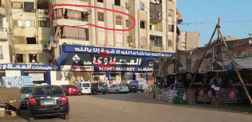 شقة تجاري 450 م² للايجار الشهري تصلح لجميع الأنشطة التجارية عند المحلاوى ماركت مسطرد